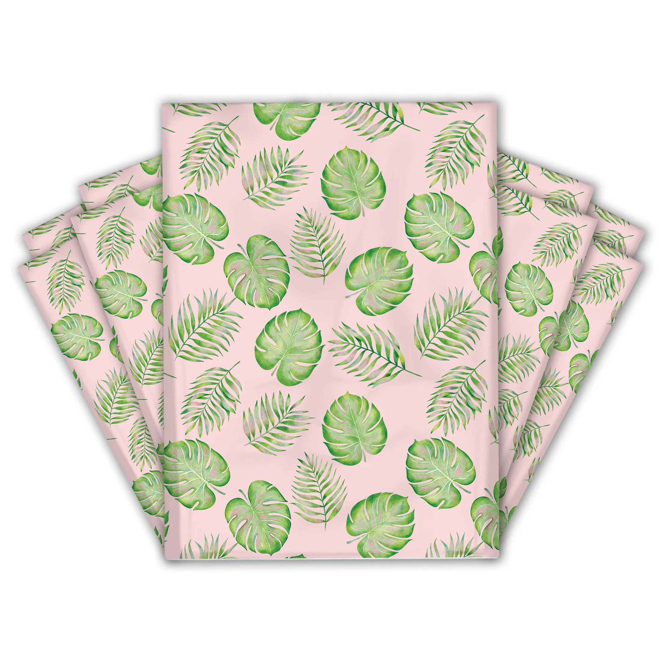 10x13 Palm Leaves Designer Poly Mailers Shipping Envelopes Premium Printed Bags