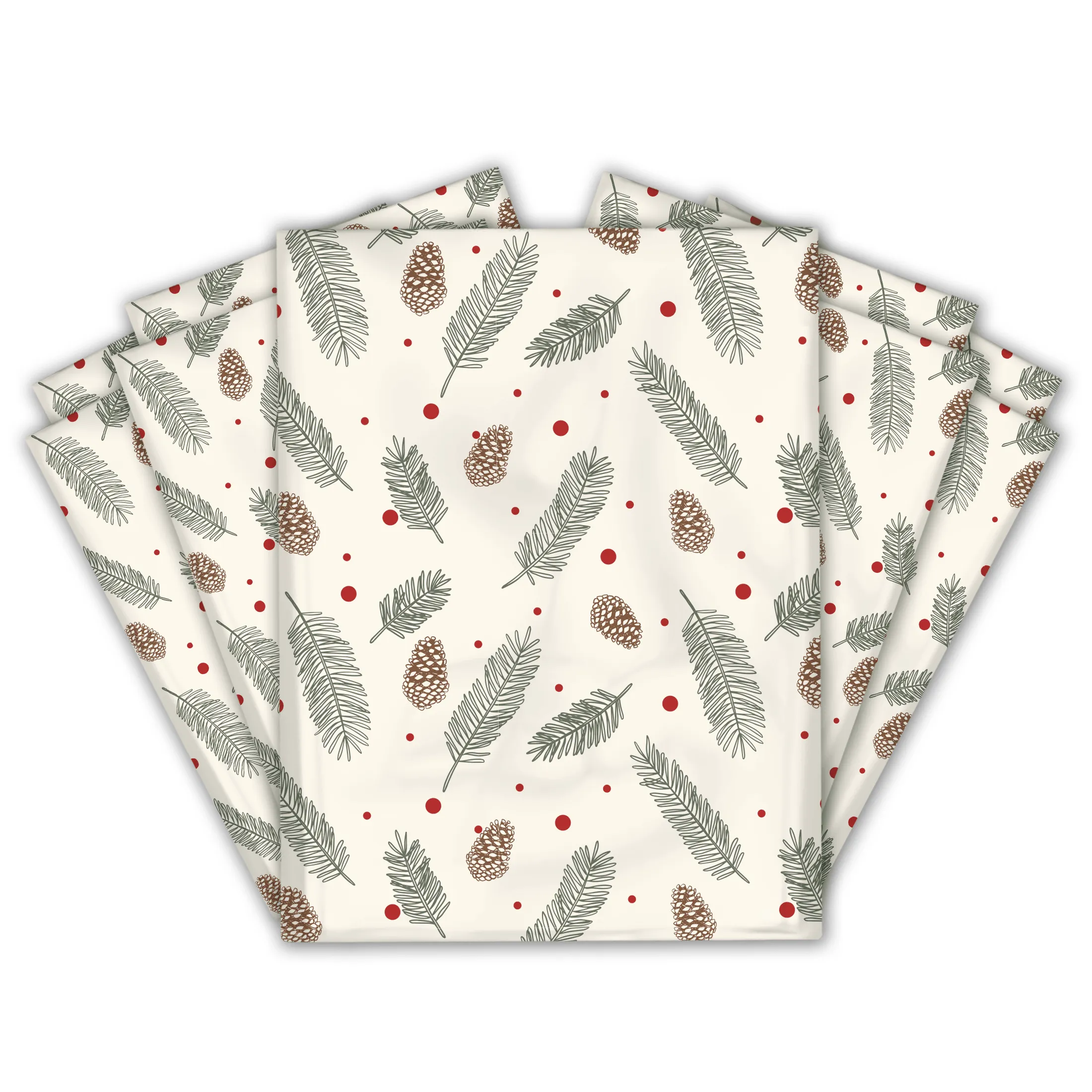 10x13 Pinecones Designer Poly Mailers Shipping Envelopes Premium Printed Bags