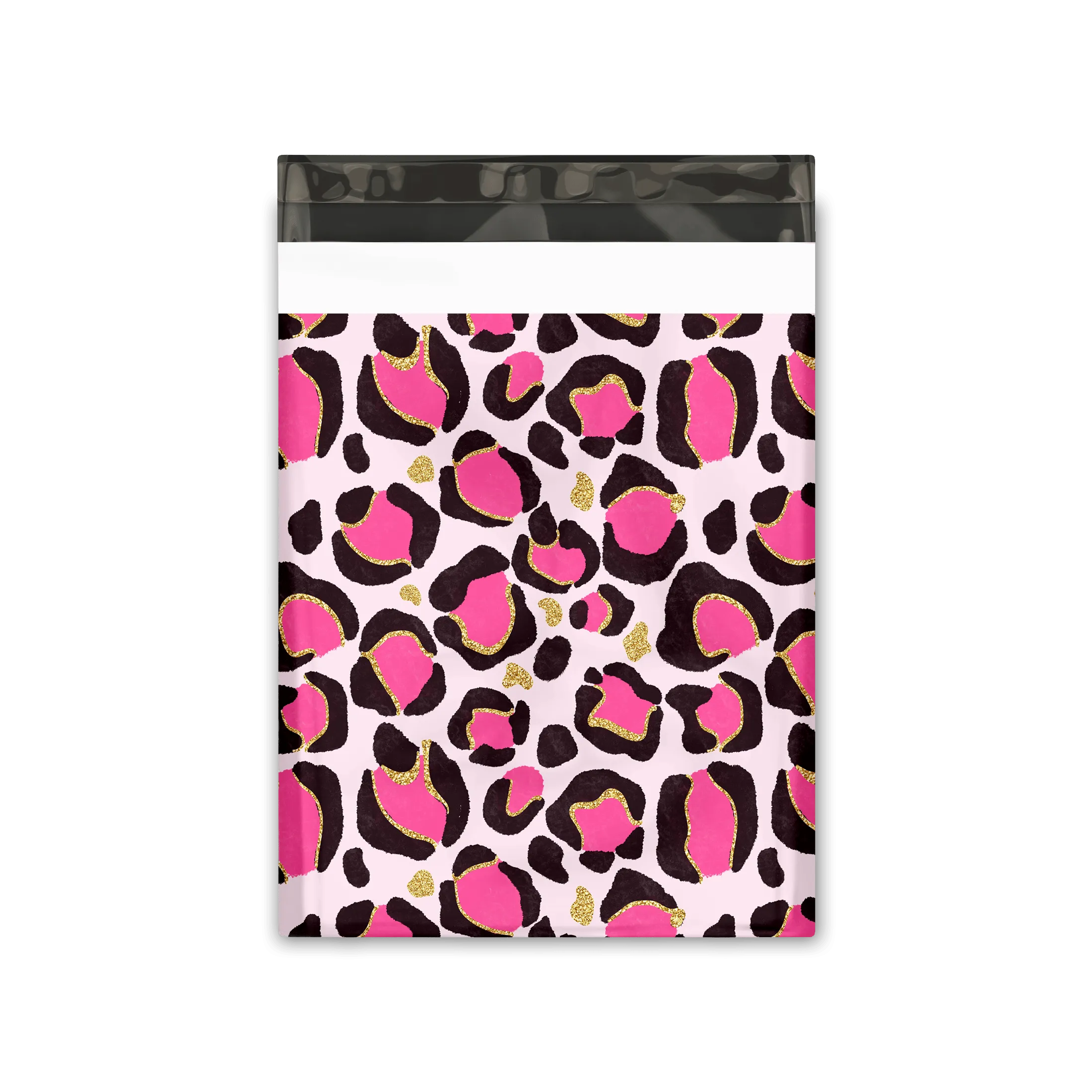 10x13 Pink Leopard Print Poly Mailers Shipping Envelopes Premium Printed Bags