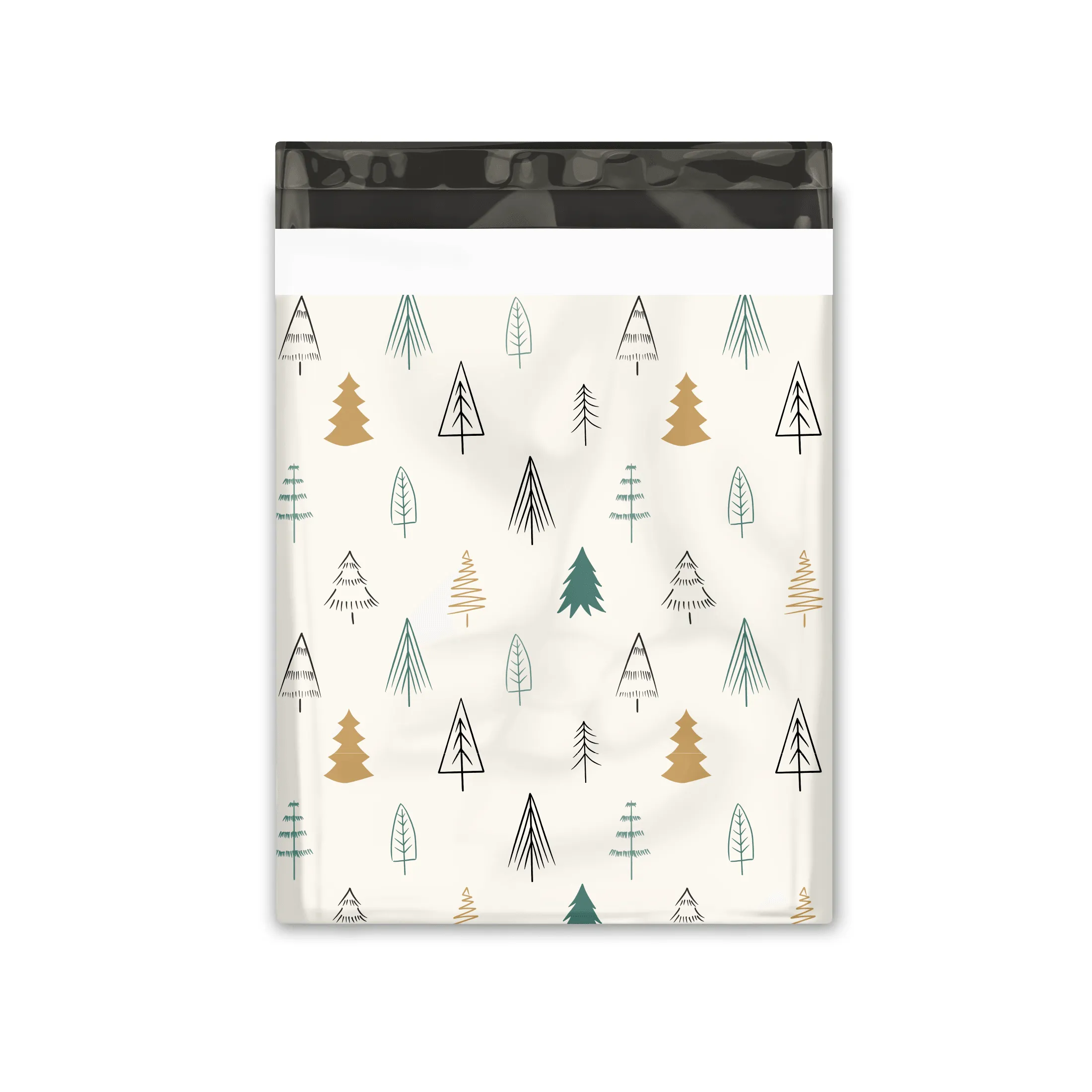 12x15" Fir Trees Designer Poly Mailers Shipping Envelopes Premium Printed Bags