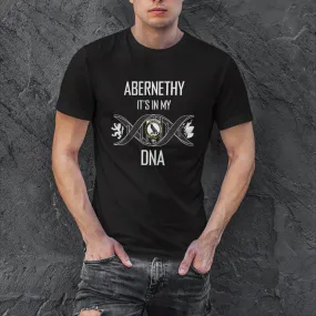 Abernethy Family Crest DNA In Me Mens Cotton T Shirt