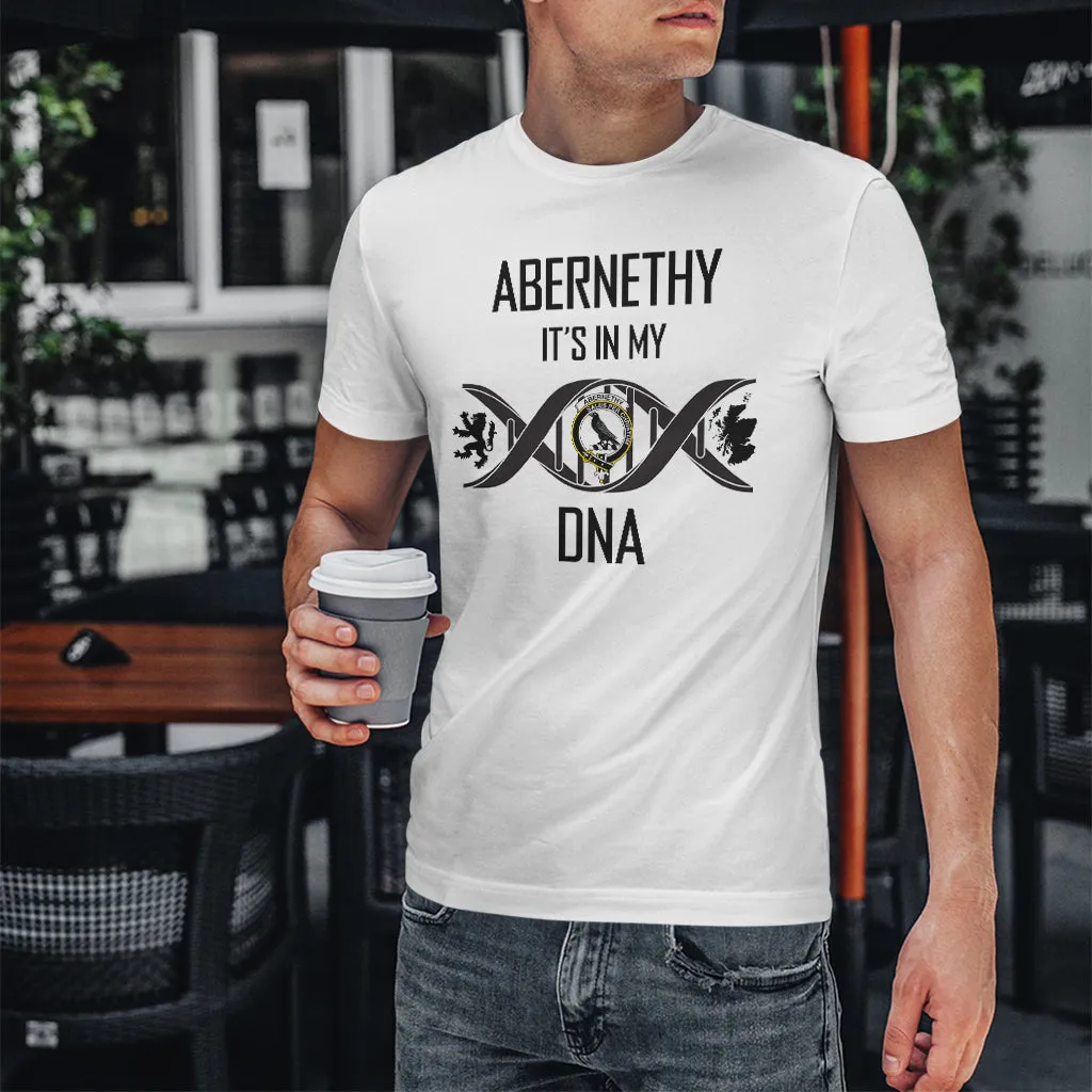 Abernethy Family Crest DNA In Me Mens Cotton T Shirt