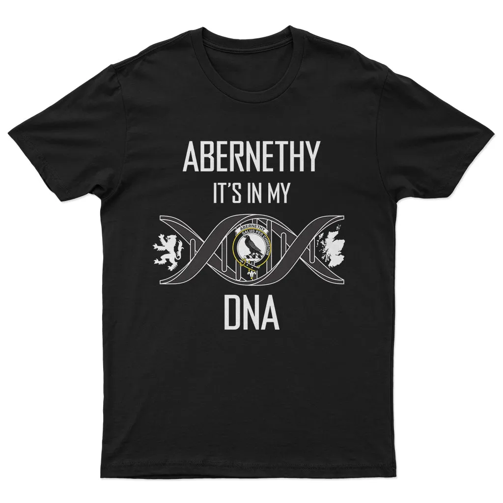 Abernethy Family Crest DNA In Me Mens Cotton T Shirt