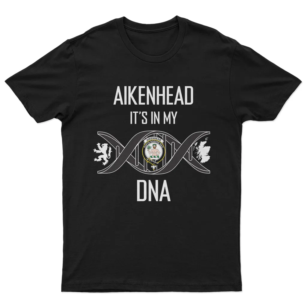 Aikenhead Family Crest DNA In Me Mens Cotton T Shirt