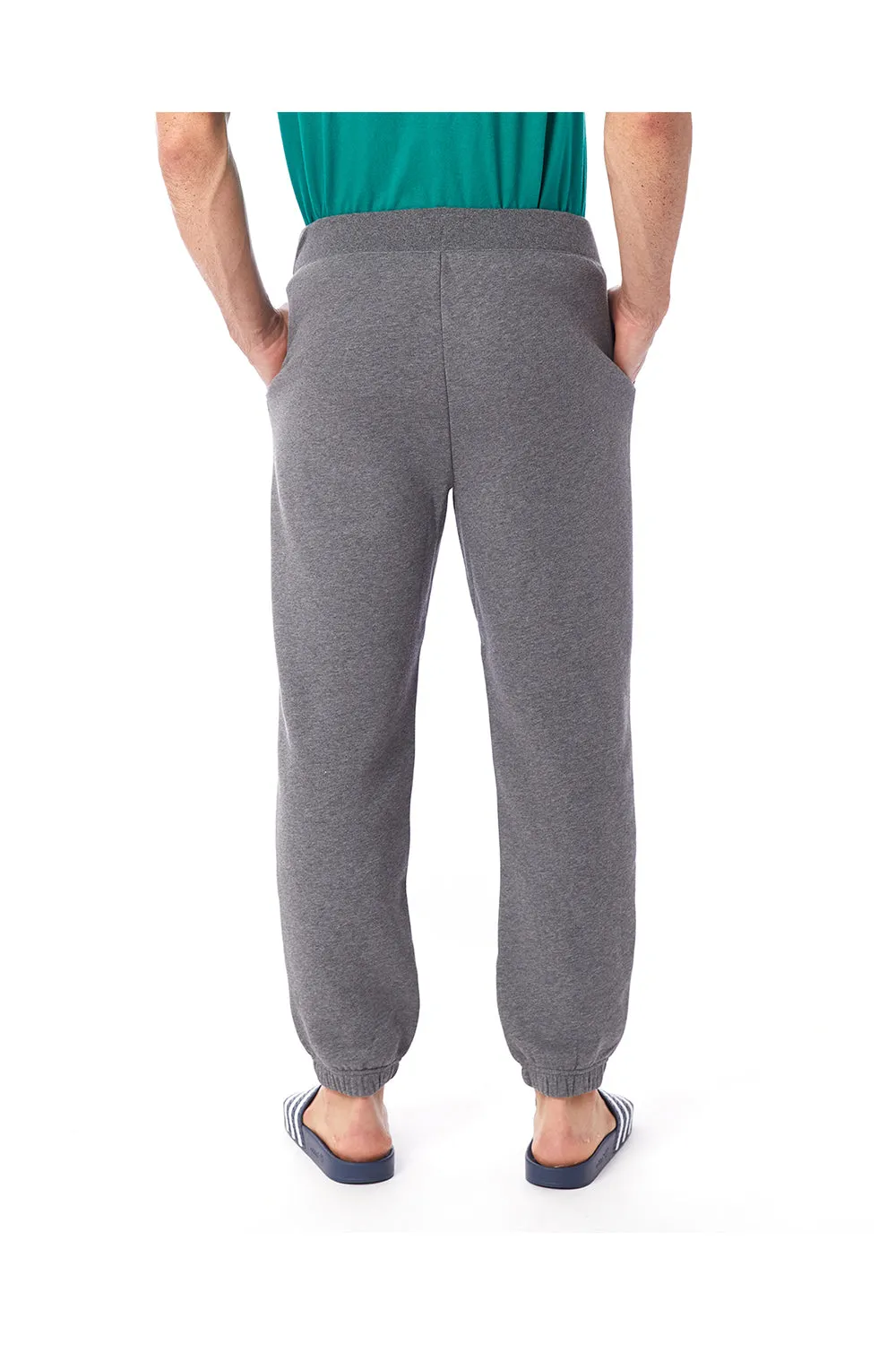 Alternative Mens Eco Cozy Fleece Sweatpants w/ Pockets - Heather Dark Grey