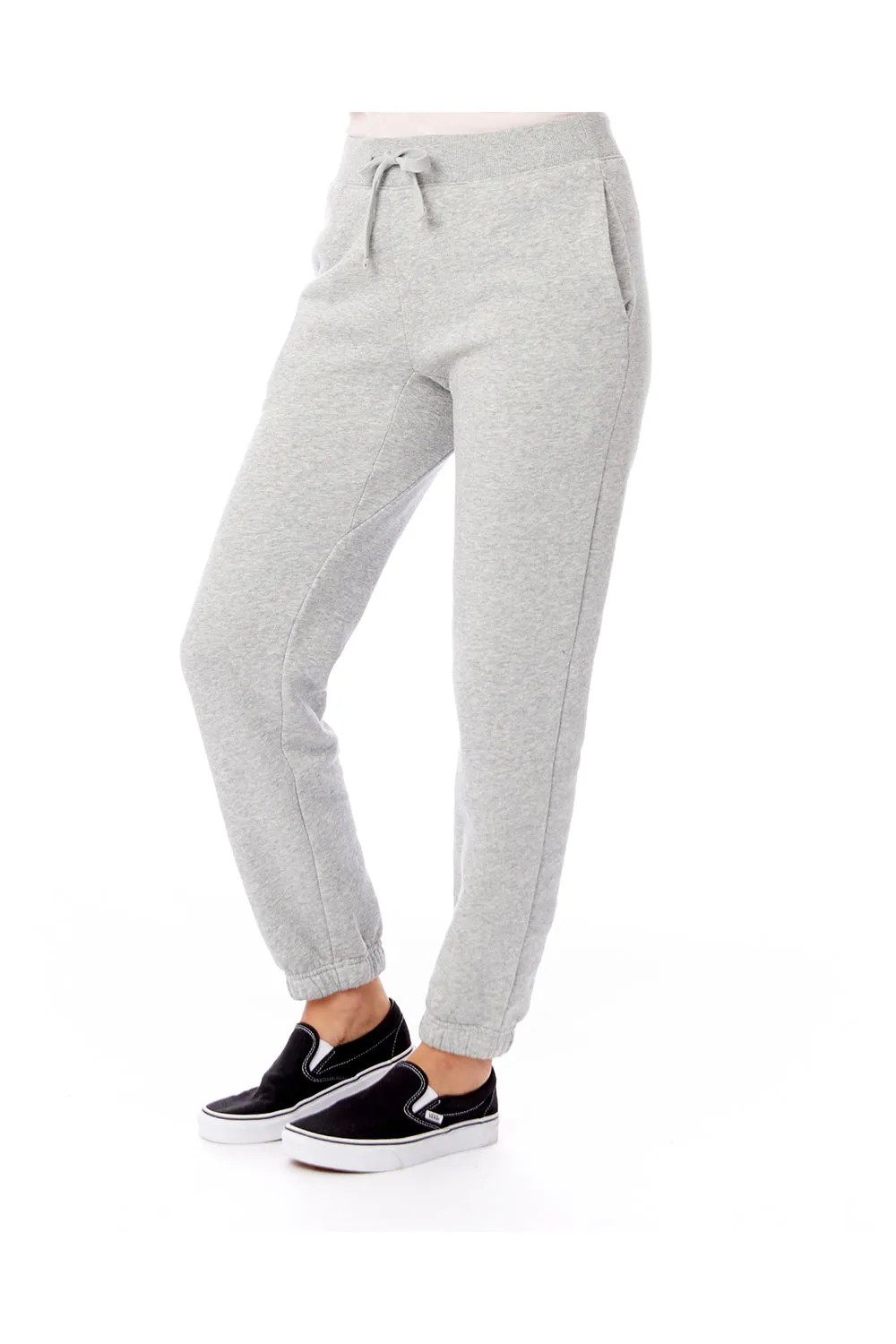 Alternative Mens Eco Cozy Fleece Sweatpants w/ Pockets - Heather Grey