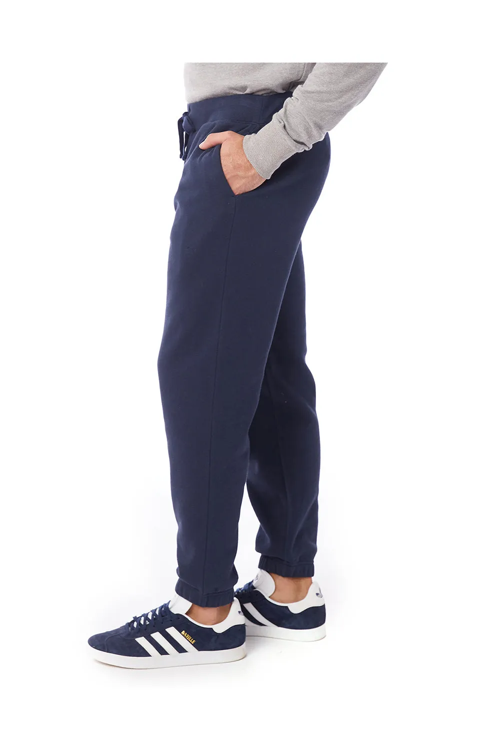 Alternative Mens Eco Cozy Fleece Sweatpants w/ Pockets - Midnight Navy Blue