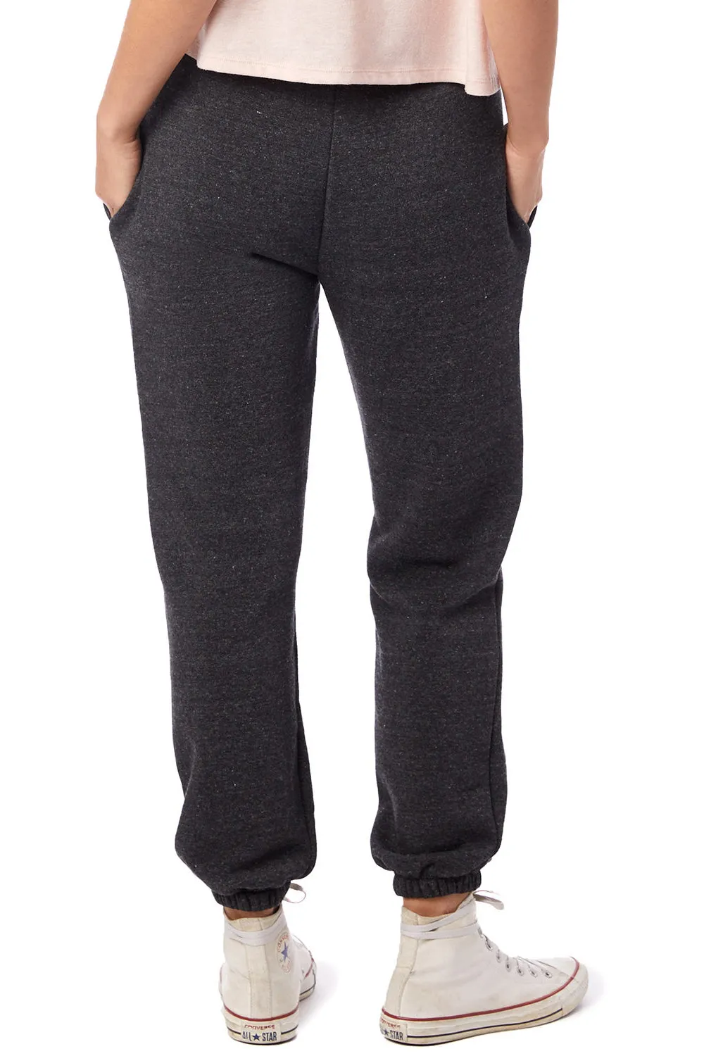 Alternative Womens Eco Classic Sweatpants w/ Pockets - Black