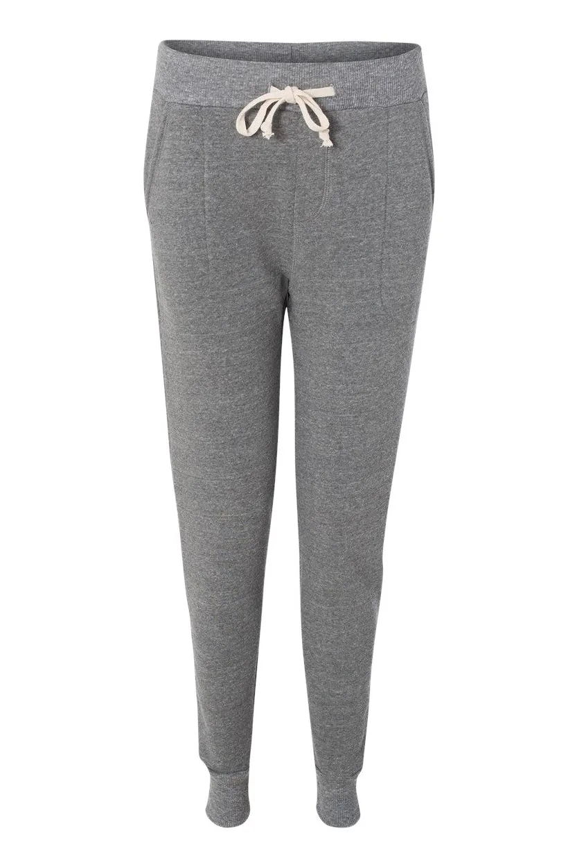 Alternative Womens Eco Fleece Jogger Sweatpants w/ Pockets - Eco Grey