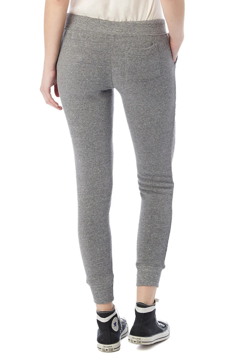 Alternative Womens Eco Fleece Jogger Sweatpants w/ Pockets - Eco Grey