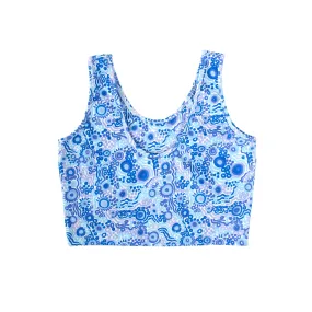 Amber Days: Kuu Blue - Sumarlinah Crop Tank