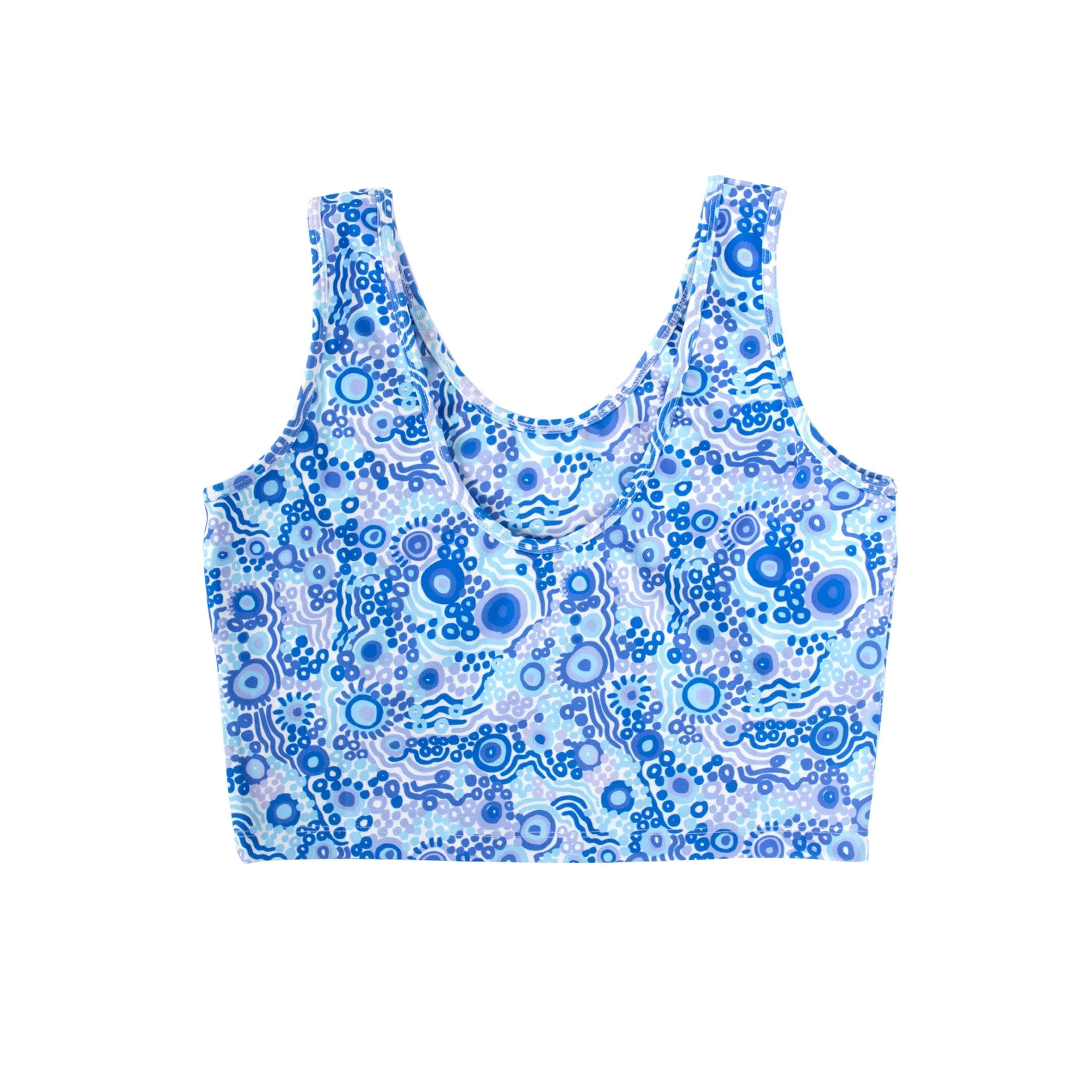 Amber Days: Kuu Blue - Sumarlinah Crop Tank