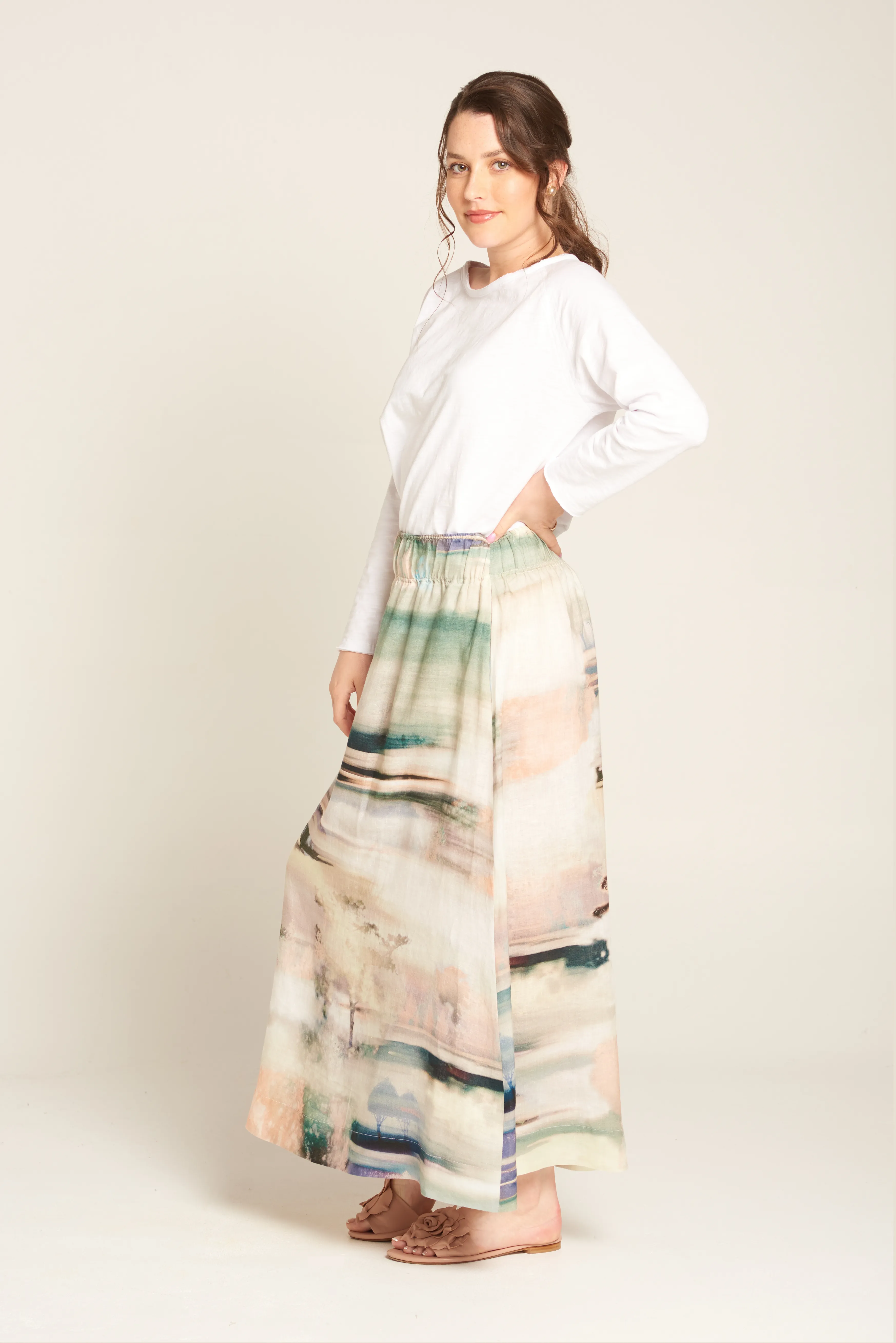 Amber Skirt Faded Forest