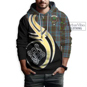 Anderson Tartan Hoodie with Family Crest and Celtic Symbol Style