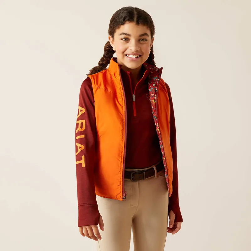 Ariat Girl's Bella Reversible Insulated Vest - Dala Horse