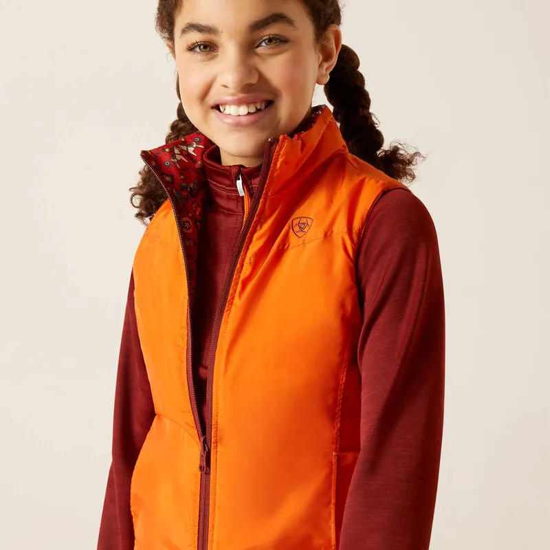 Ariat Girl's Bella Reversible Insulated Vest - Dala Horse