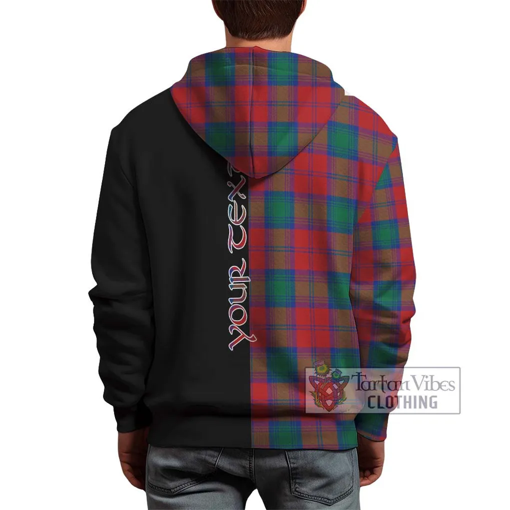 Auchinleck (Affleck) Tartan Hoodie with Family Crest and Half Of Me Style