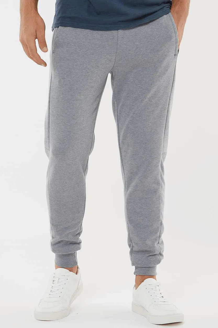 Augusta Sportswear Mens Eco Revive 3 Season Fleece Jogger Sweatpants w/ Pockets - Heather Grey