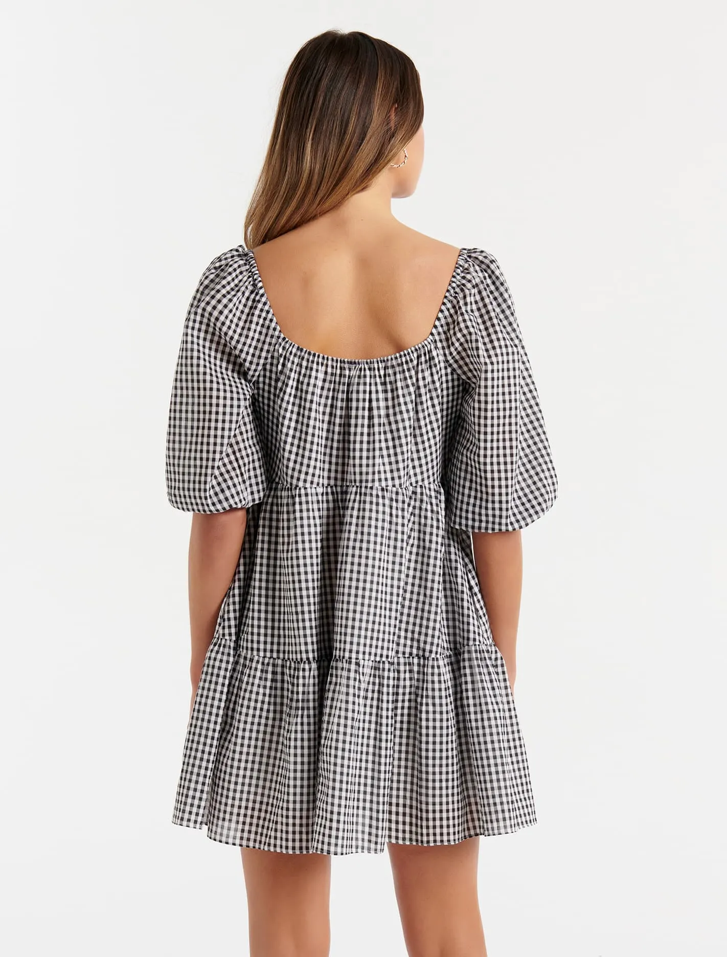 Bailey Gingham Smock Dress