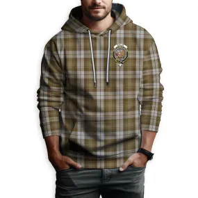 Baillie Dress Tartan Hoodie with Family Crest