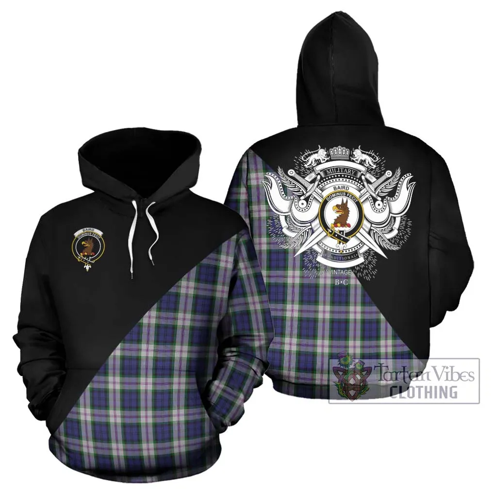 Baird Dress Tartan Hoodie with Family Crest and Military Logo Style