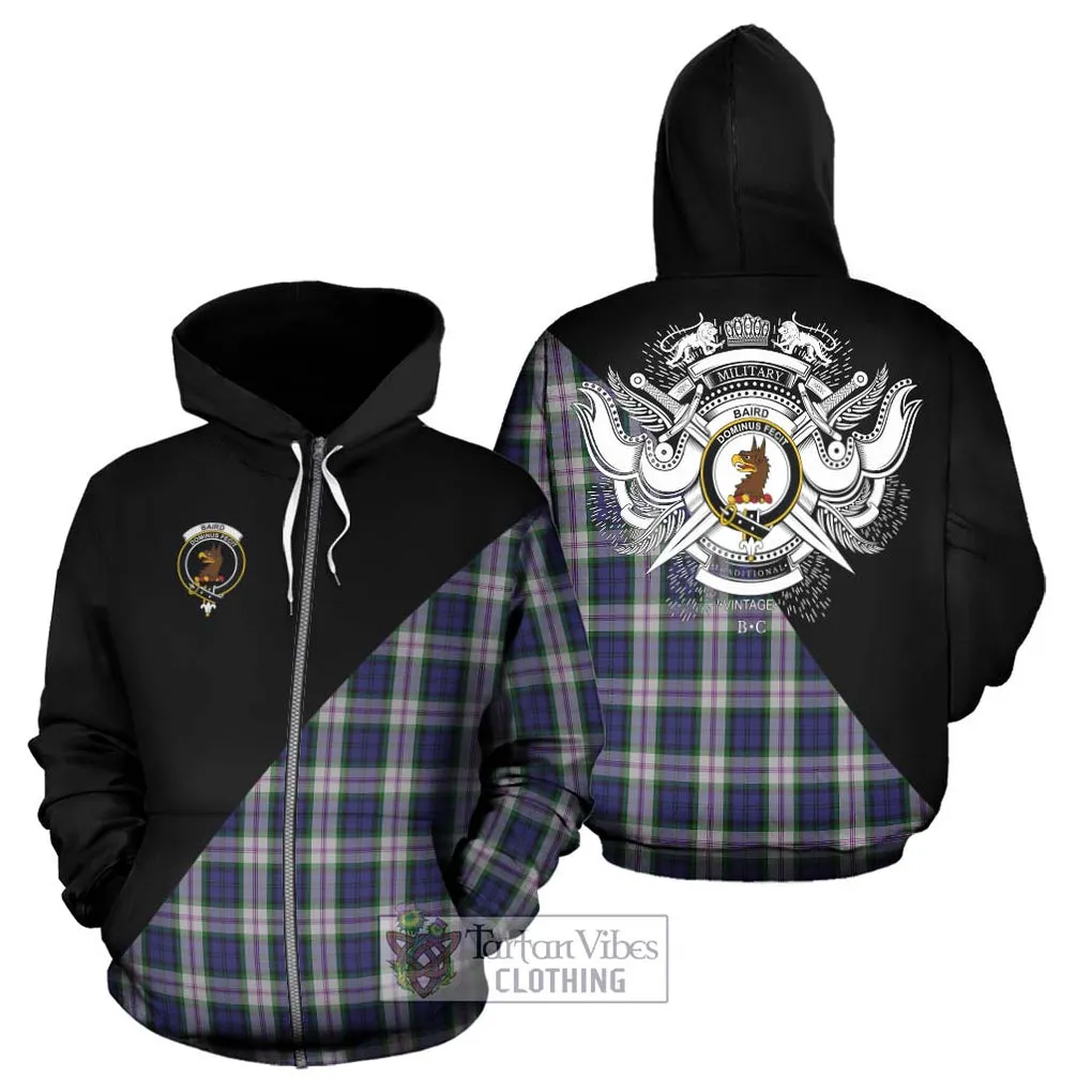 Baird Dress Tartan Hoodie with Family Crest and Military Logo Style