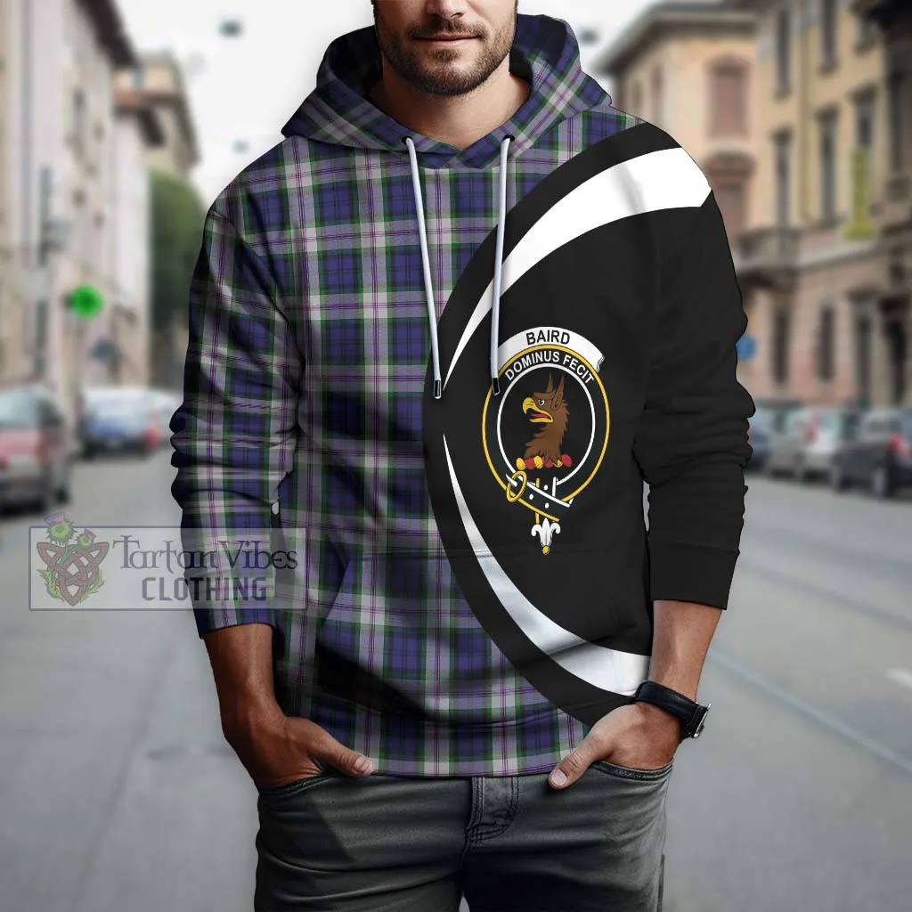 Baird Dress Tartan Hoodie with Family Crest Circle Style