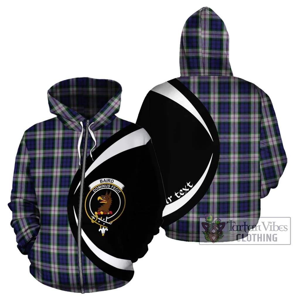 Baird Dress Tartan Hoodie with Family Crest Circle Style