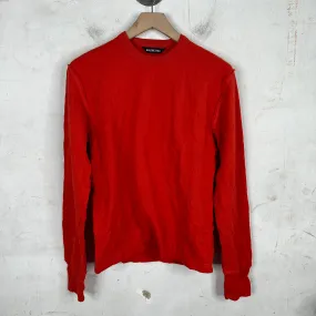 Balenciaga Sample Wrinkled Red L/S Sweater