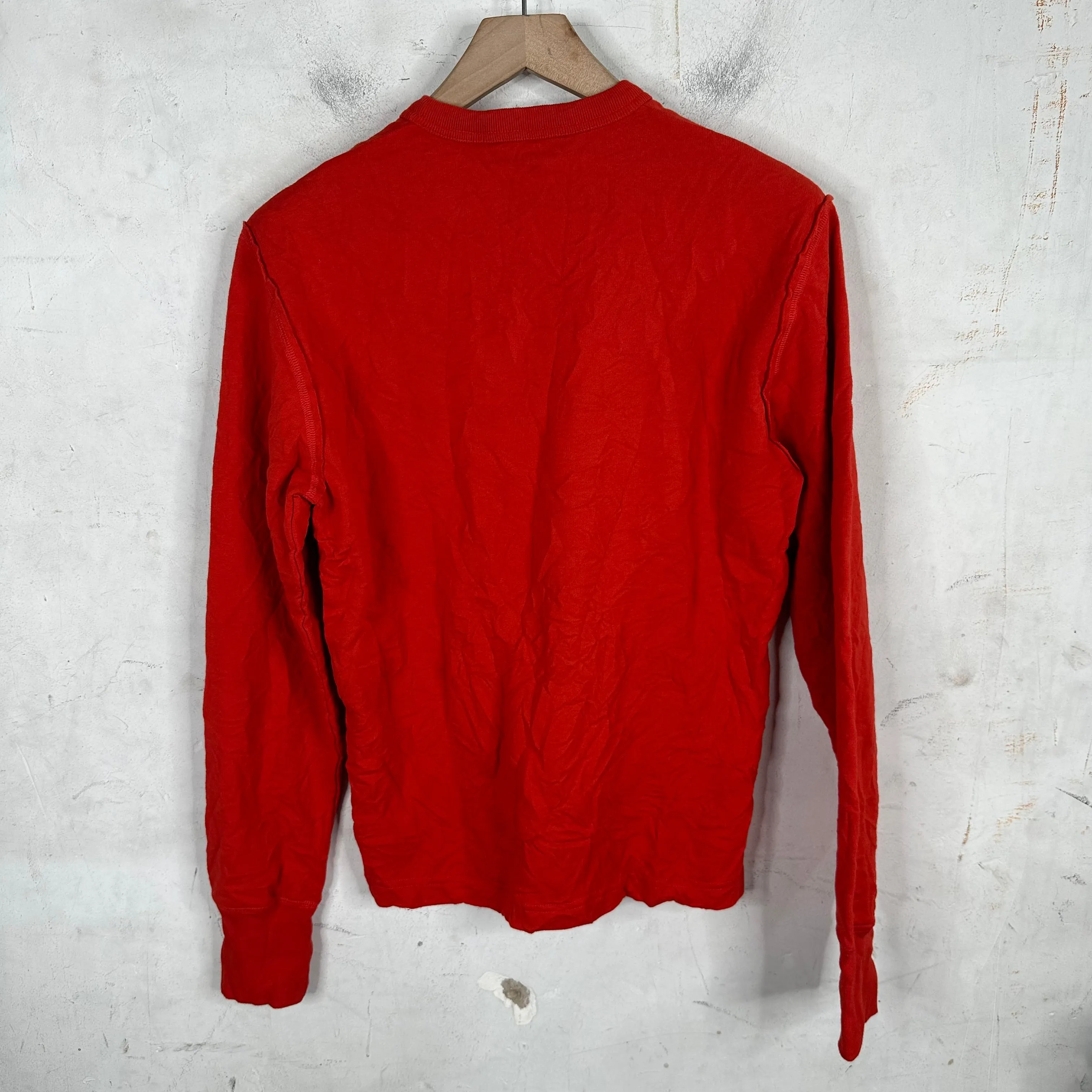 Balenciaga Sample Wrinkled Red L/S Sweater