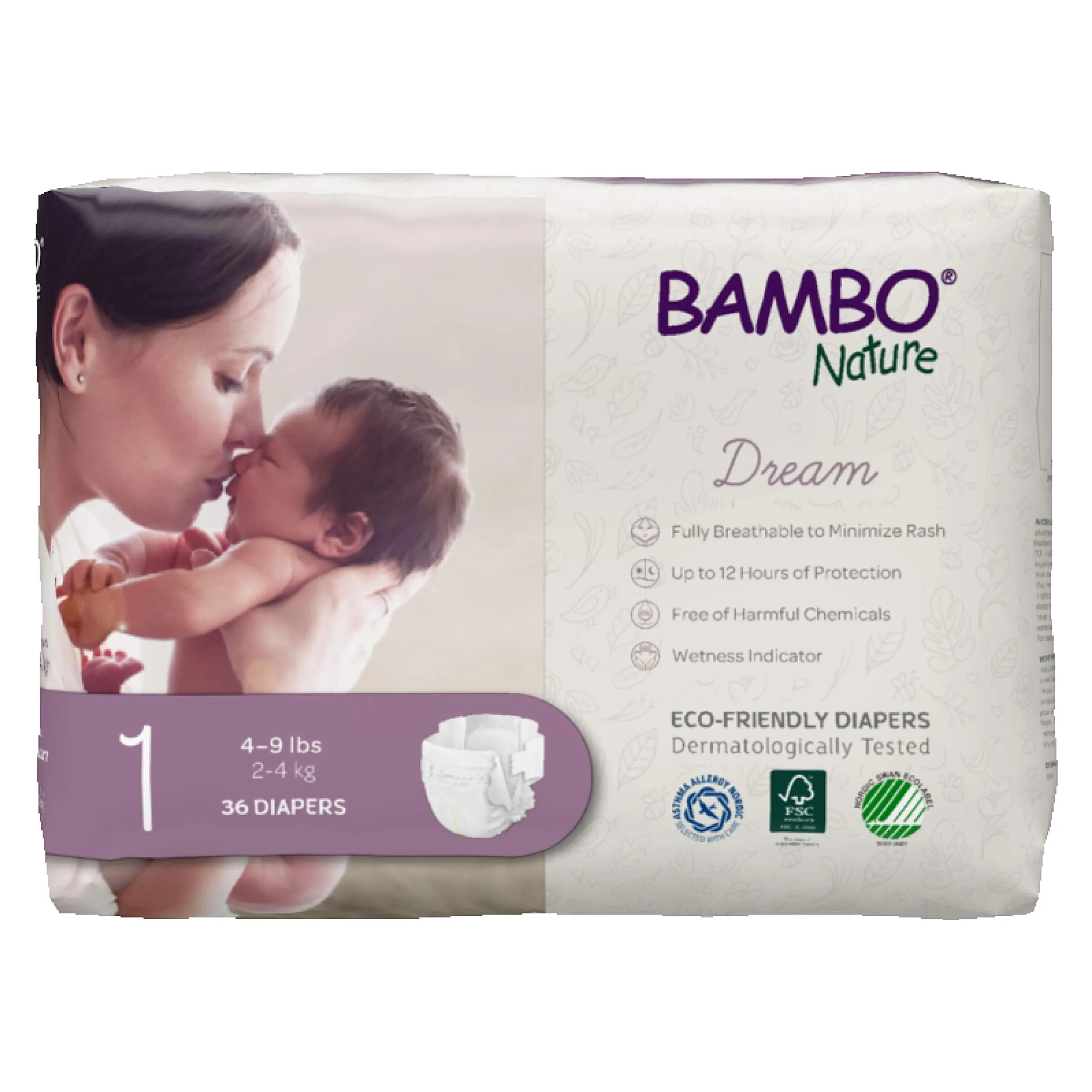 Bambo Nature Dream Baby Diapers Size 1