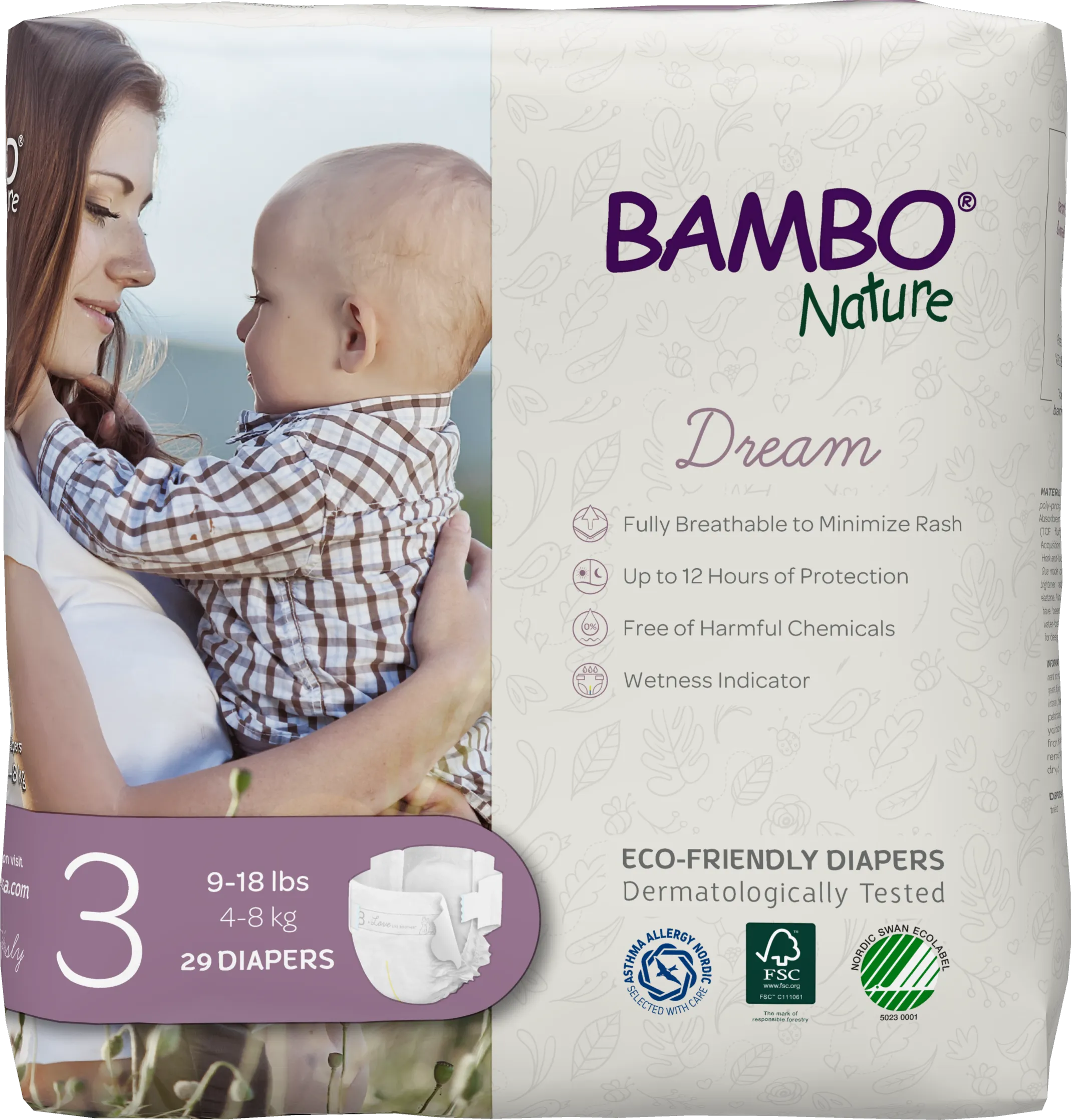 Bambo Nature Dream Baby Diapers Size 3