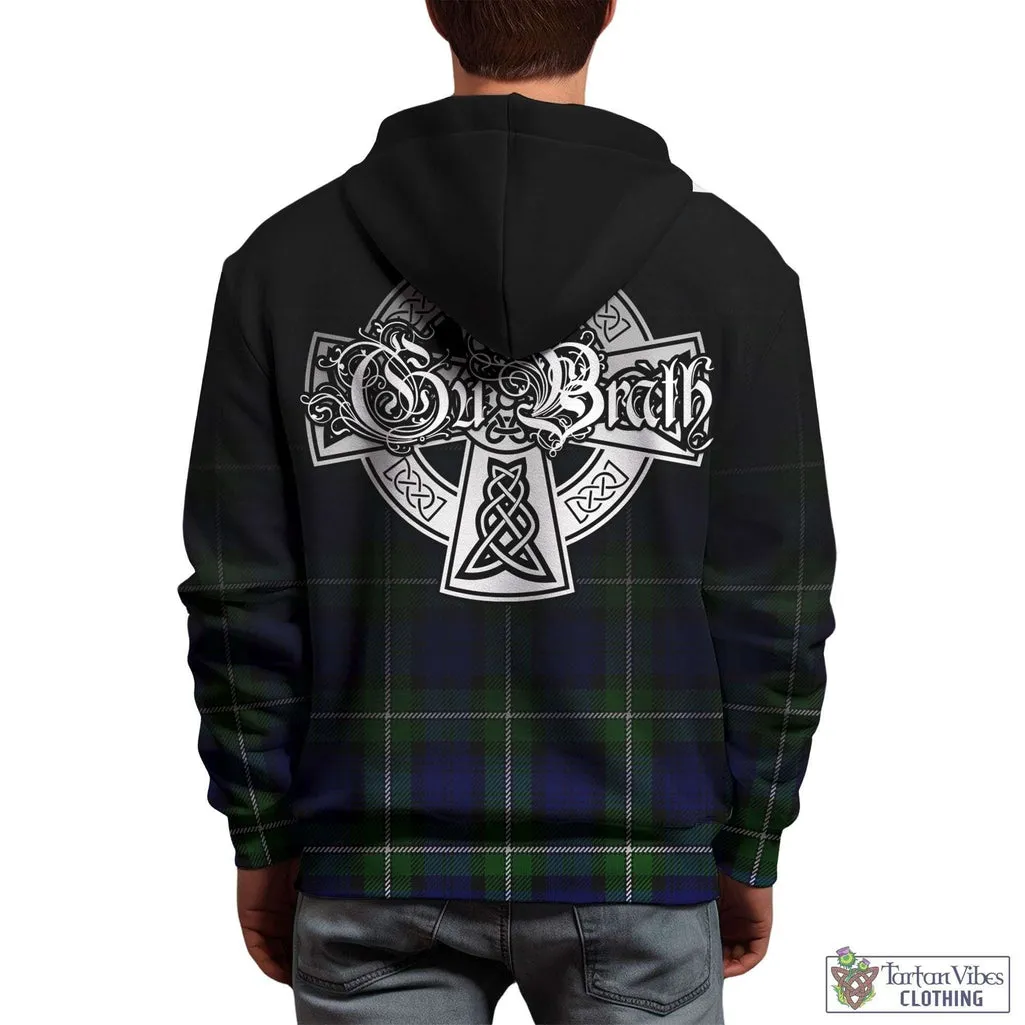 Bannerman Tartan Hoodie Featuring Alba Gu Brath Family Crest Celtic Inspired