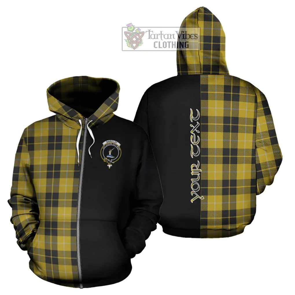 Barclay Dress Tartan Hoodie with Family Crest and Half Of Me Style