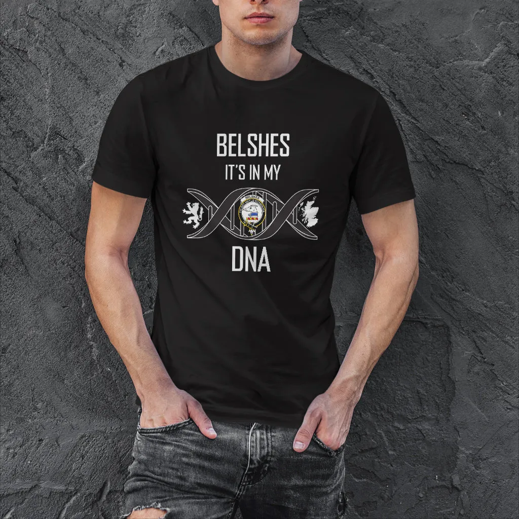 Belshes (Belsches) Family Crest DNA In Me Mens Cotton T Shirt