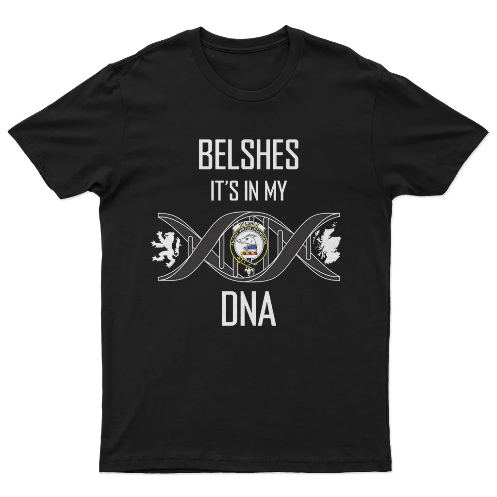 Belshes (Belsches) Family Crest DNA In Me Mens Cotton T Shirt