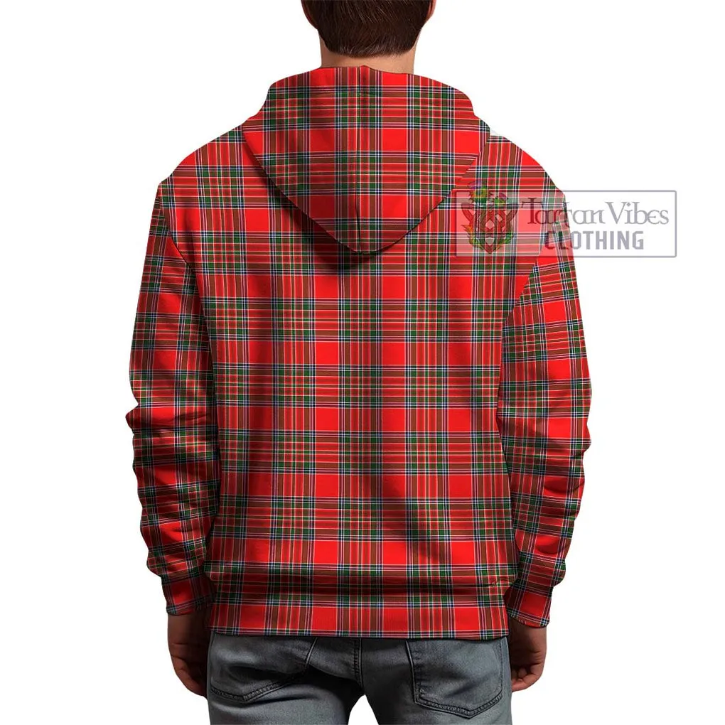 Binning Tartan Hoodie with Family Crest DNA In Me Style