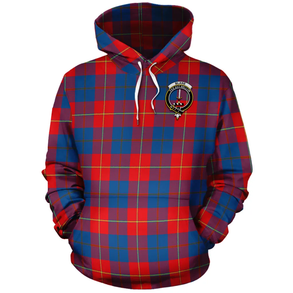 Blane Tartan Hoodie with Family Crest