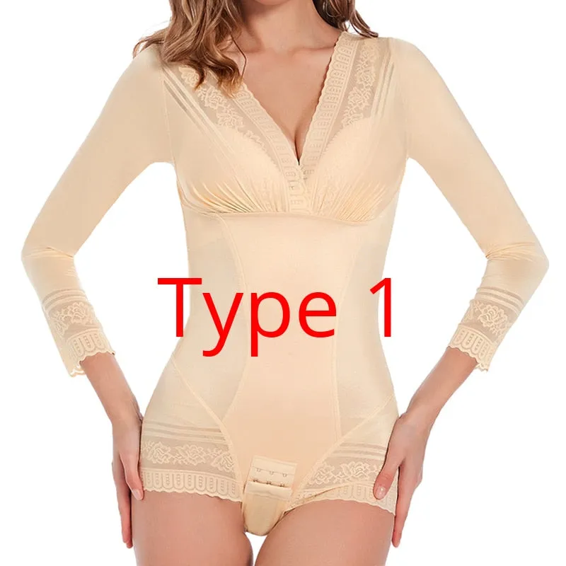 Bodysuit Shapewear Tummy Butt Lifter Postpartum Underwear Body Shaper Belly Sheath Jumpsuit