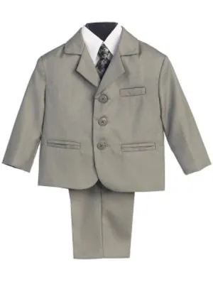 Boys' Gray Suit 5 Piece