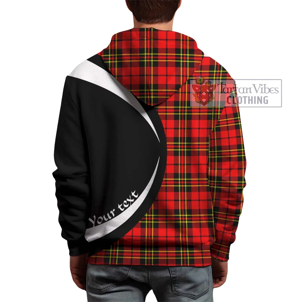 Brodie Modern Tartan Hoodie with Family Crest Circle Style