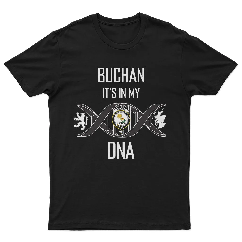 Buchan Family Crest DNA In Me Mens Cotton T Shirt