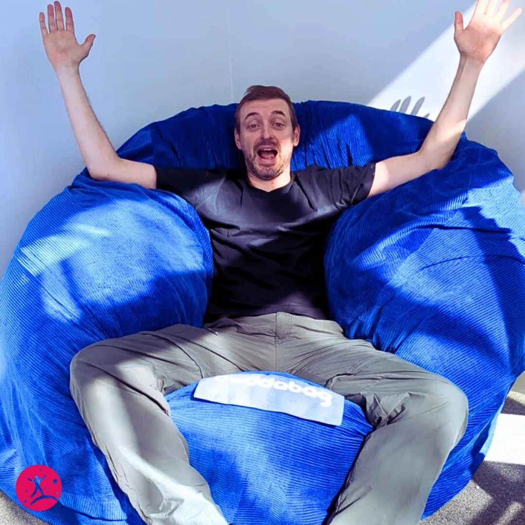 Buddabag Snuggle Memory Foam Bean Bag - Choice of Size