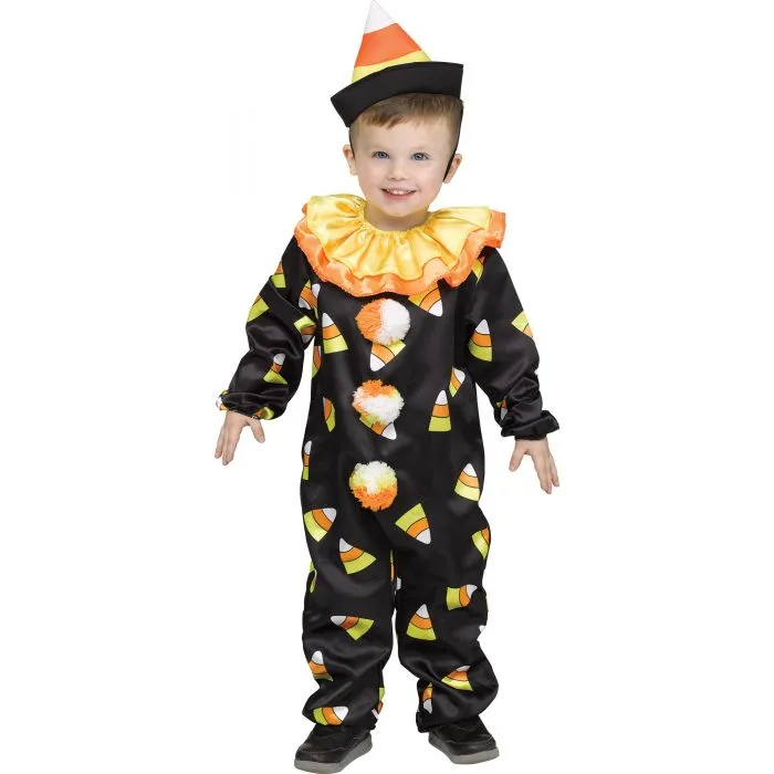 Candy Corn Clown Toddler Costume