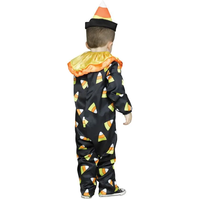 Candy Corn Clown Toddler Costume