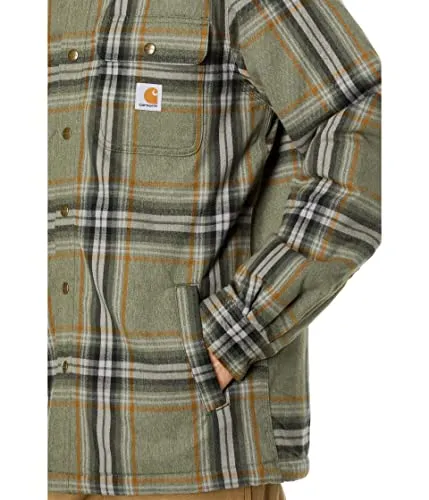 Carhartt 105430 Men's Relaxed Fit Flannel Sherpa-Lined Shirt Jac