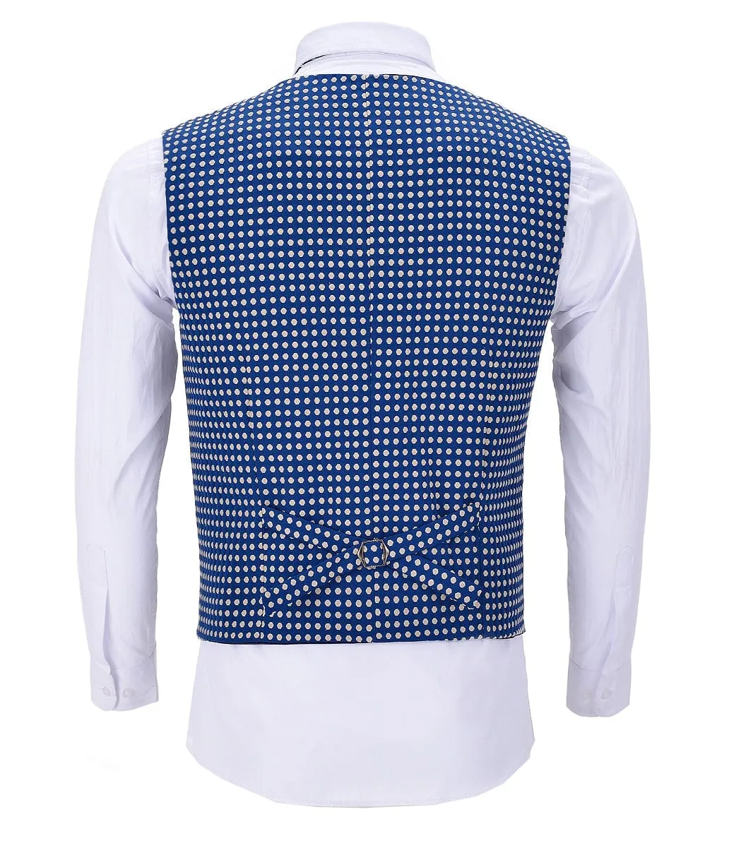 Casual Polka-dot V Neck Waistcoat