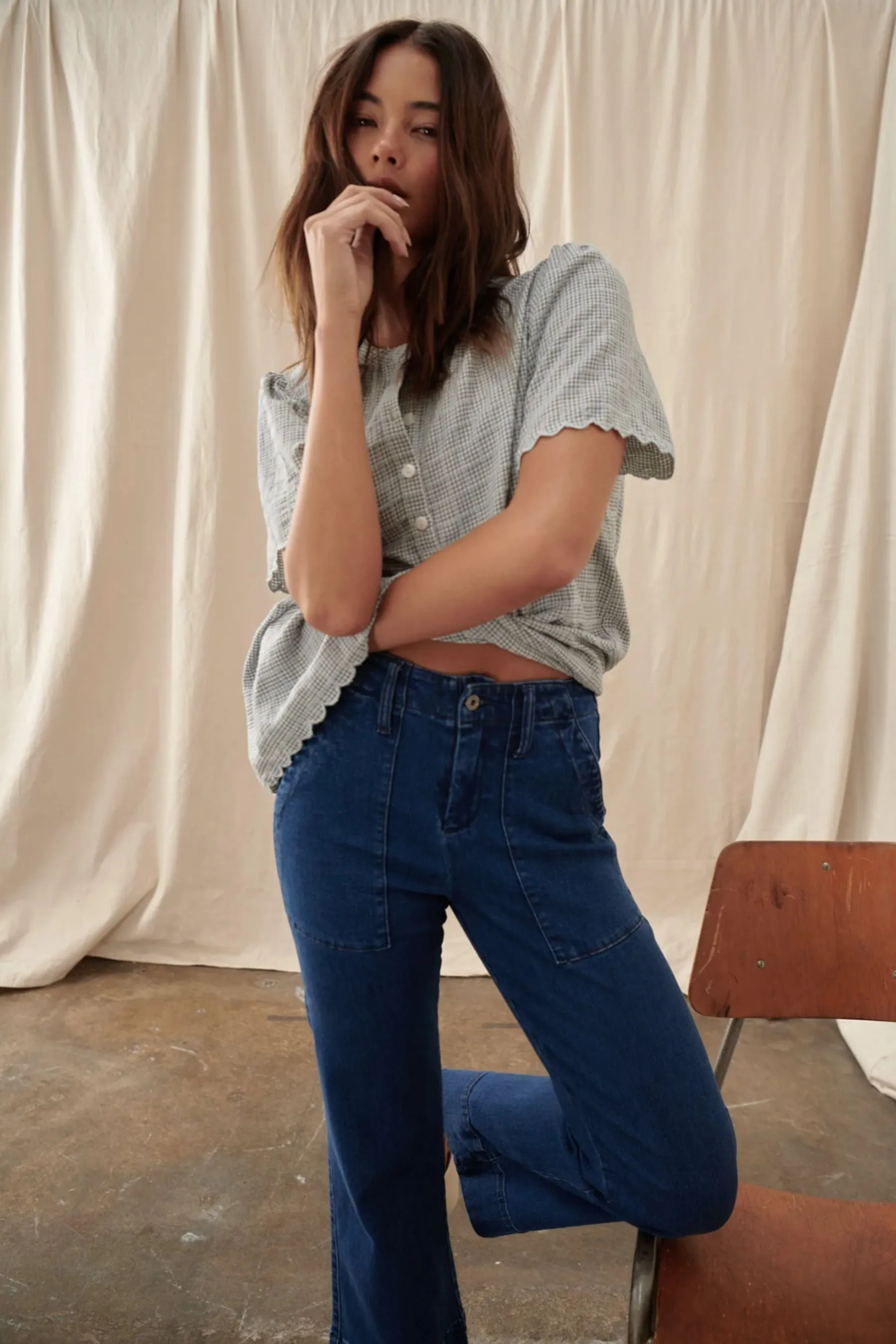 Celeste Pant | Mid West Blue