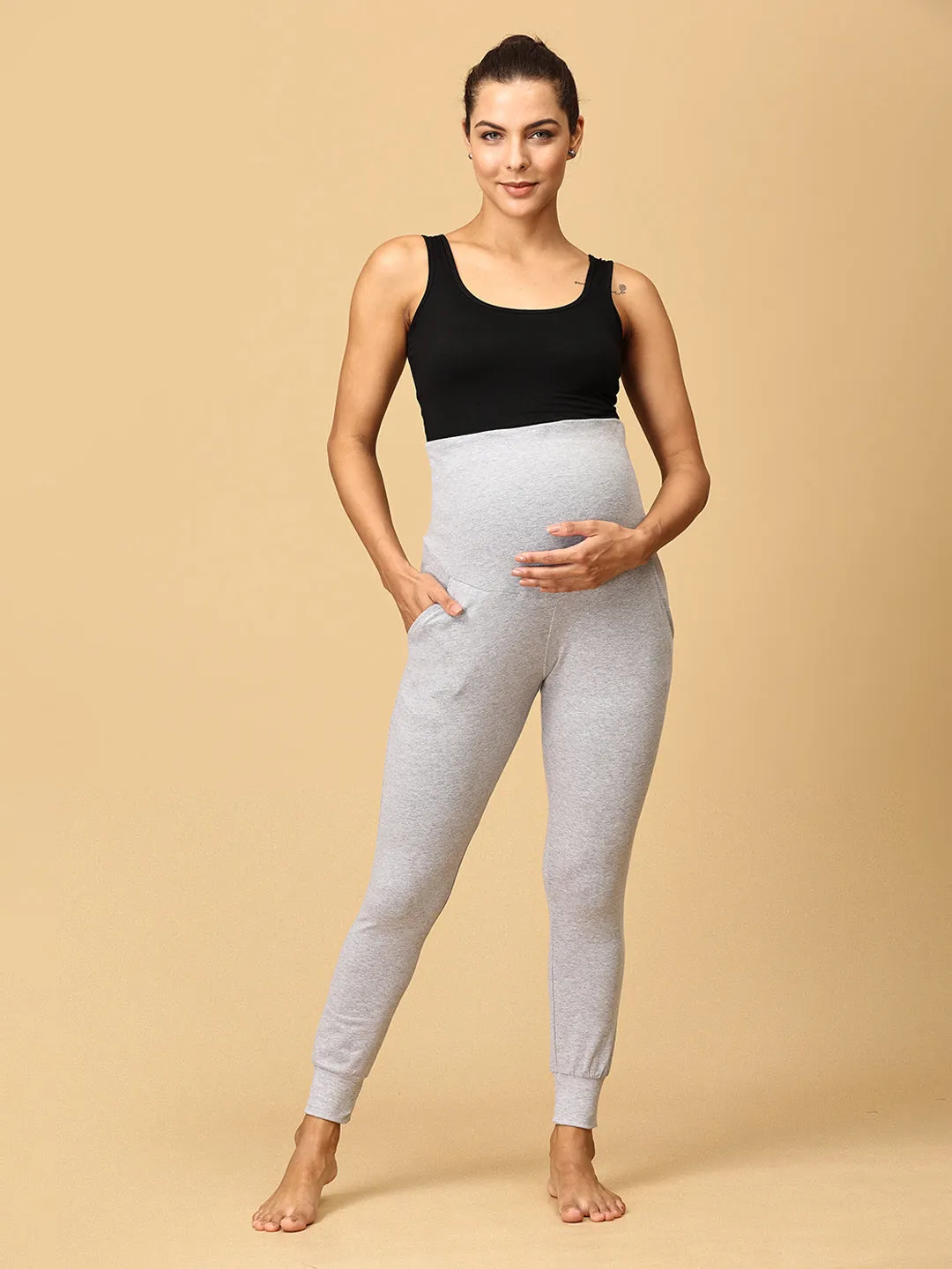 Comfy Maternity Joggers Combo of 2