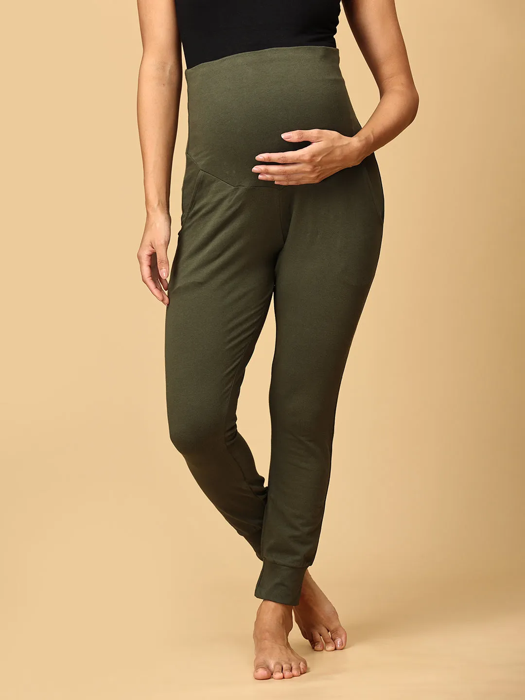 Comfy Maternity Joggers Combo of 2